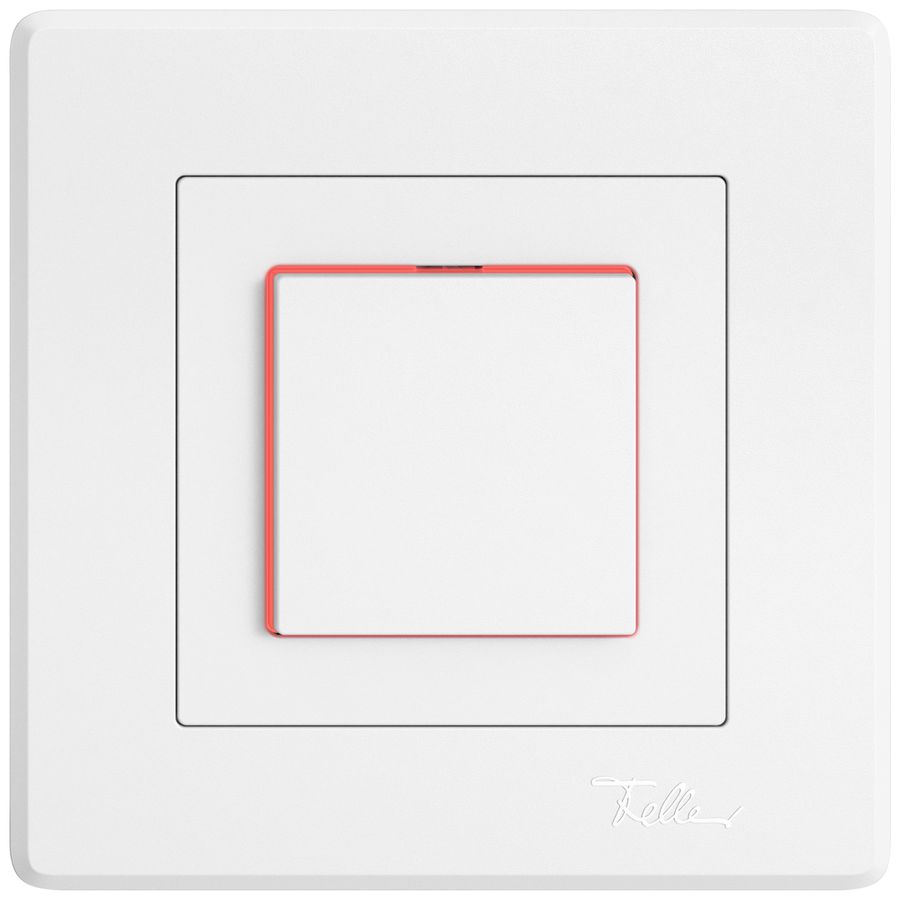 UP-Leuchtdruckschalter EDIZIO.liv SNAPFIX® 3/1L Seitenlinse KS rot ws