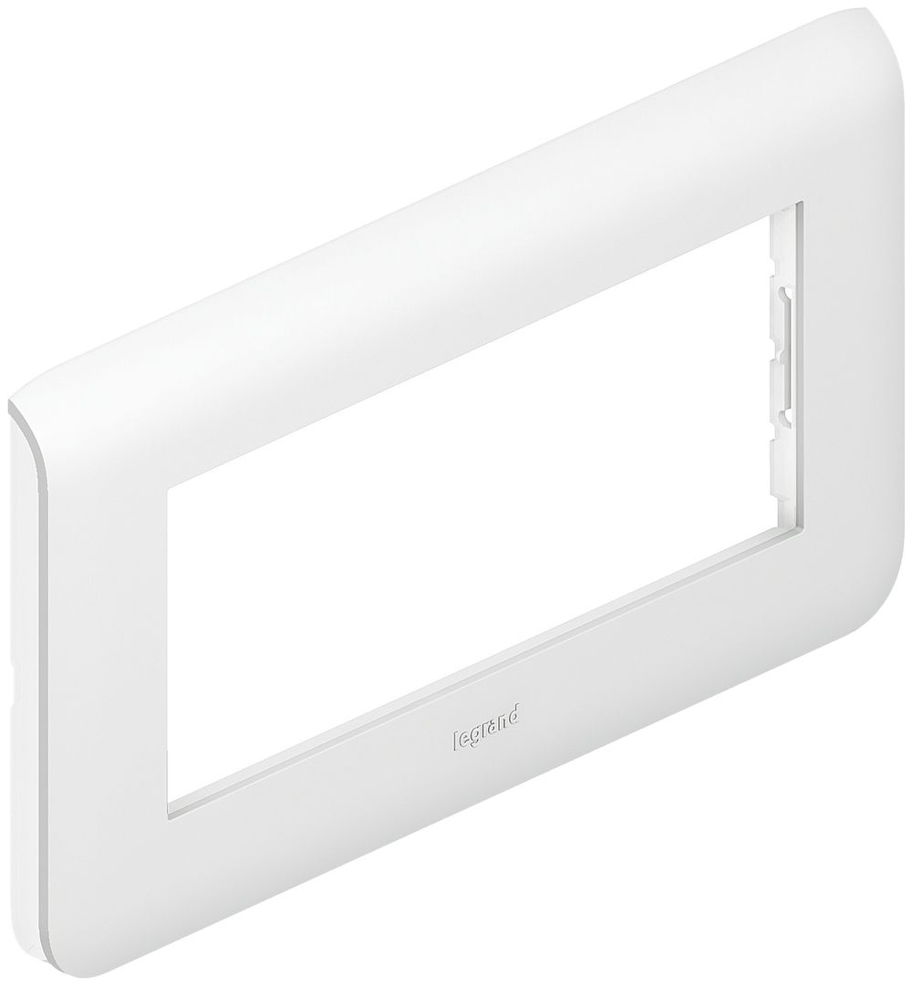 Placca di copertura MOS 1×5 moduli orizzontale bianco