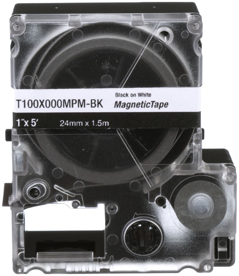 Cassetta di etichette Panduit MP, nastro continuo, 24×4900mm nero su bianco