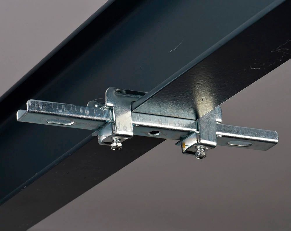 Crampon pour poutrelle Caddy 2000 200mm rebord <11mm, zingué