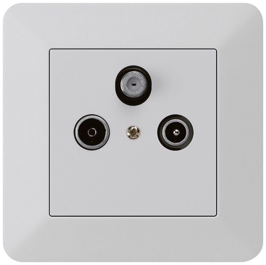 Prise d'antenne ENC kallysto.trend R/TV/SAT gris clair