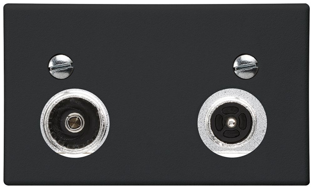 FLF-Antennendose Hager R-TV 11dB 2GHz schwarz