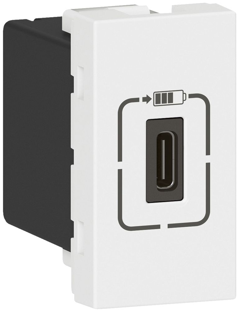 USB-Ladesteckdose MOS 1×Typ-C 3A 7.5W 1 Modul weiss