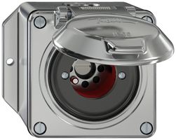 AP-Schwenktaster ELEMENT SNAPFIX® 1P 1S 16A 400V 0<-1 111×96×78mm aluminium