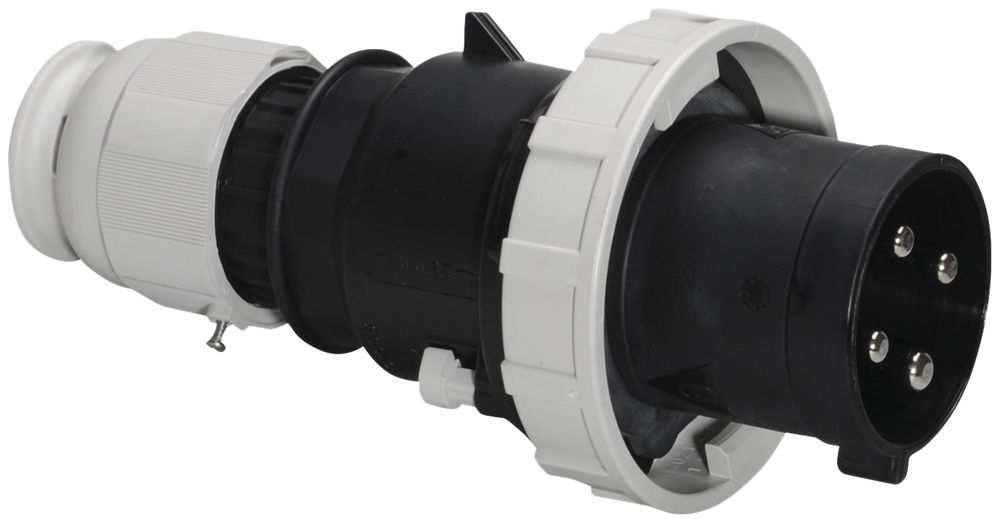 Fiche mobile CEE Bals 4P 63A 500V 7h noir IP67 nic.born.à vis