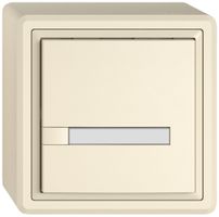 Pulsante universale AP EDIZIO.liv UNI SNAPFIX® s.LED 1× com.1T targ.cr