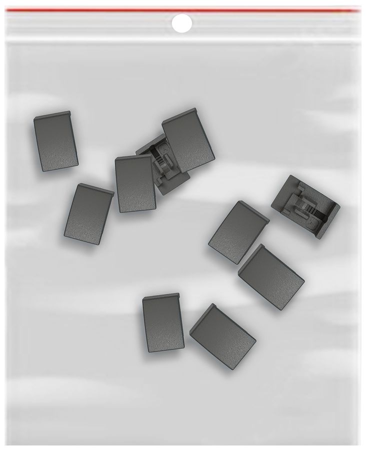 Elemento laterale EDIZIO.liv SNAPFIX® p.KNX UNI&zeptrion 10 pezzi senza LED grs