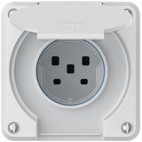 Steckdose robusto 1×Typ 25 IP55 weiss