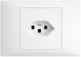 Prise INC EDIZIOdue T23 16A blanc, avec bornes enf.