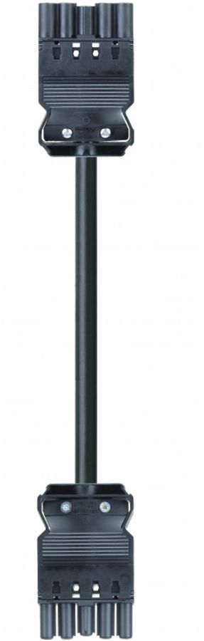 Stecker/Buchsenteil Wieland 1m 5L schwarz, 2.5mm²