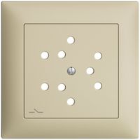 Frontset EDIZIOdue vanille 88×88mm 3×T12/1