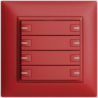 Poussoir ENC KNX 8× EDIZIOdue berry RGB avec LED