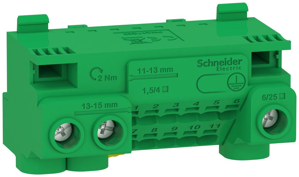 Borne de terre SE Resi9 CX/Pragma Plus pour 14 connexions