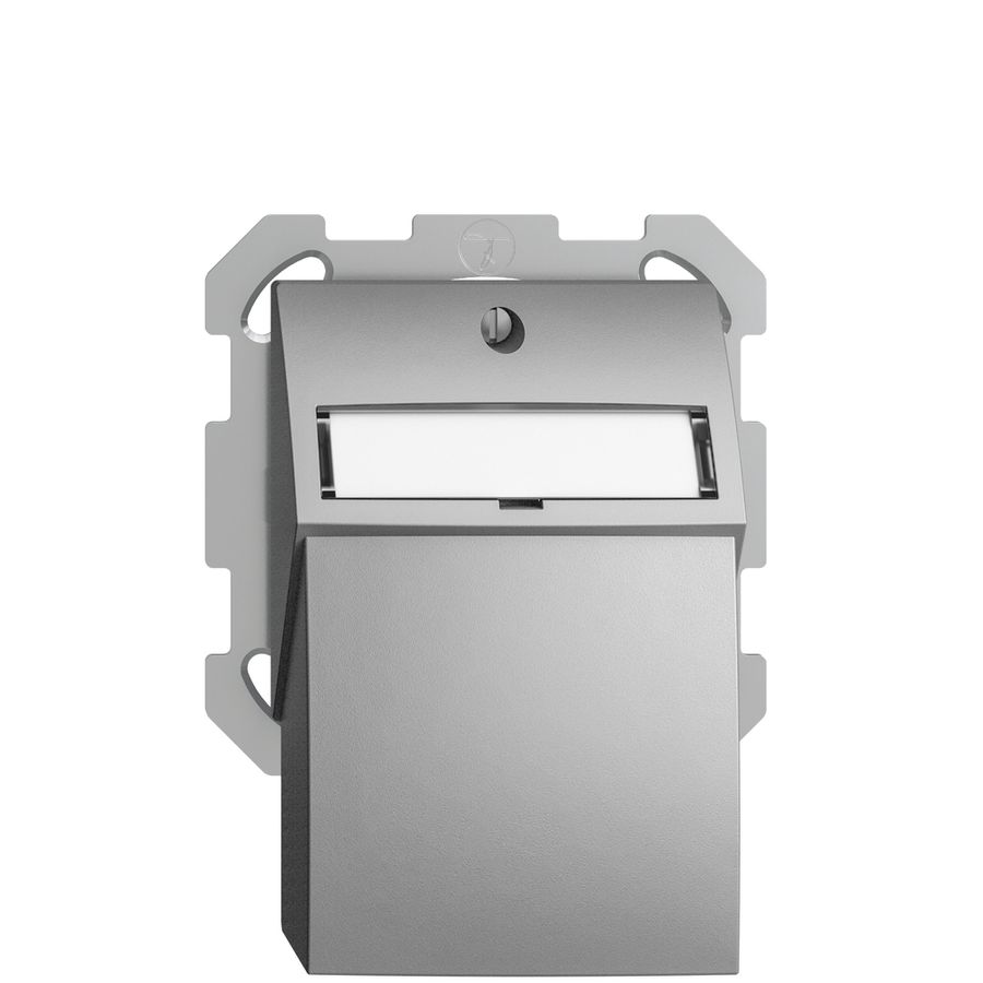 Kit de montage ENC Edue FM, avec capot de sortie droite, pour 2×Keystone, silver