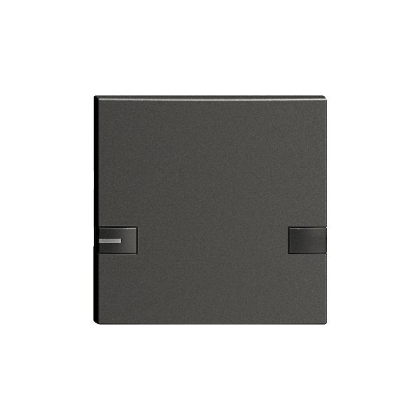 Touche 1/1 KNX/électron.a.LED EDIZIOdue commande à 2-touches noir
