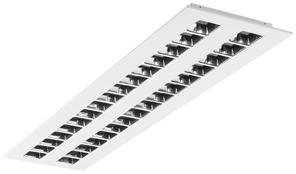 EB-LED-Deckenleuchte Sylvania OPTIX 1250 ALU 26W 3600lm 4000K DALI weiss