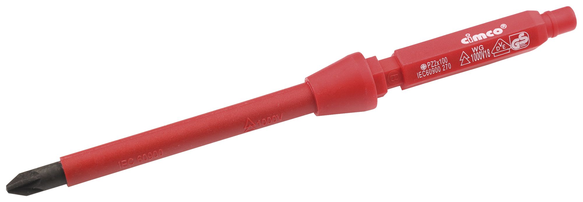 Lame interchangeable CIMCO VDE 1000V cruciforme PZ 2×100mm