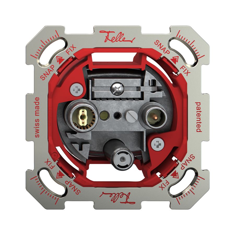 Prise antenne TV-R-SAT ENC Feller SNAPFIX® DB53 prise de dérivation