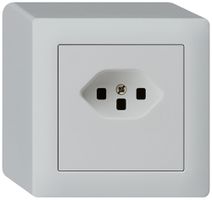 AP-Steckdose kallysto T23 hellgrau Schraubklemme