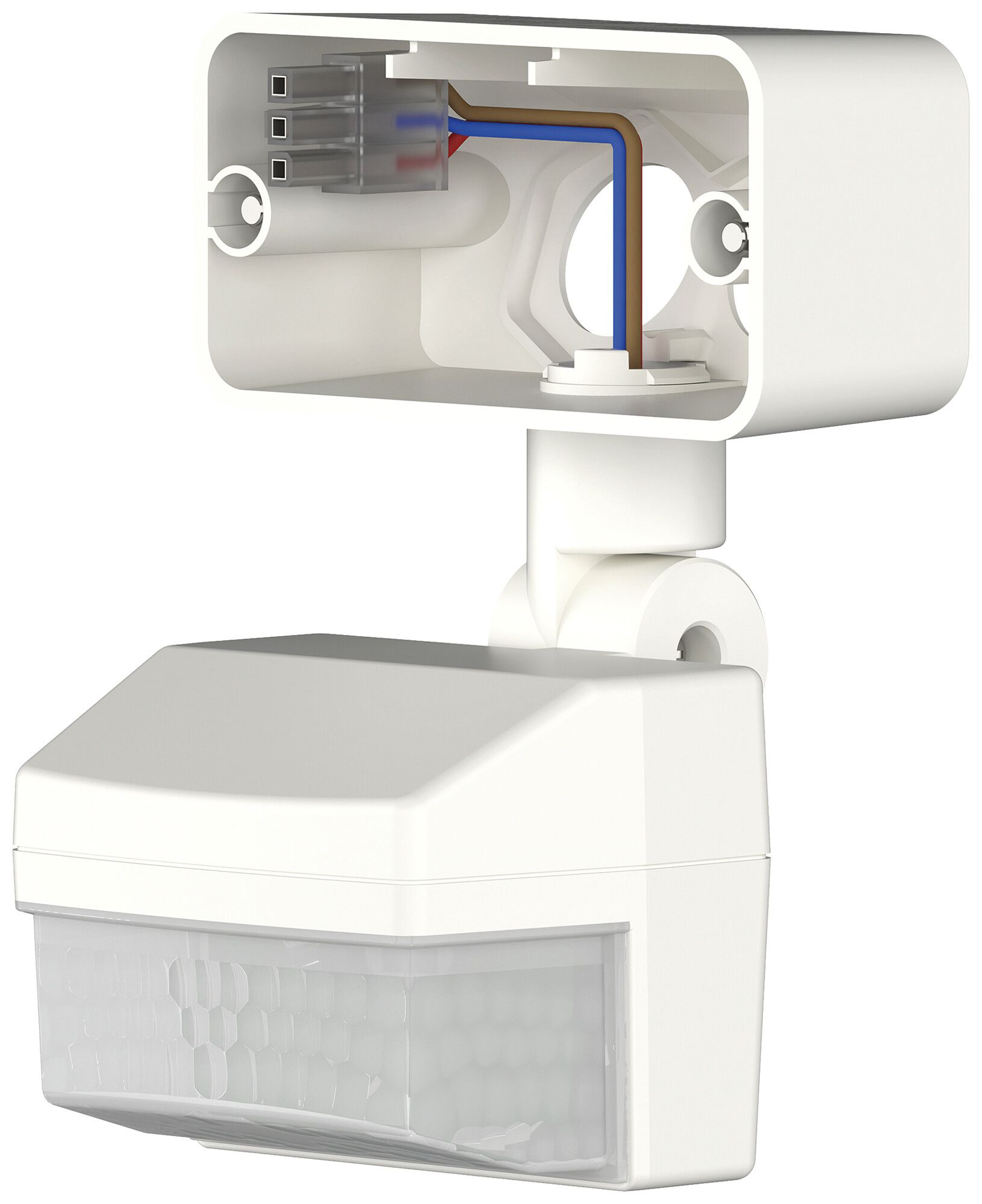 Bewegungsmelder-Modul Theben theLeda B 0…180° 3×12m Ø12m IP55 weiss