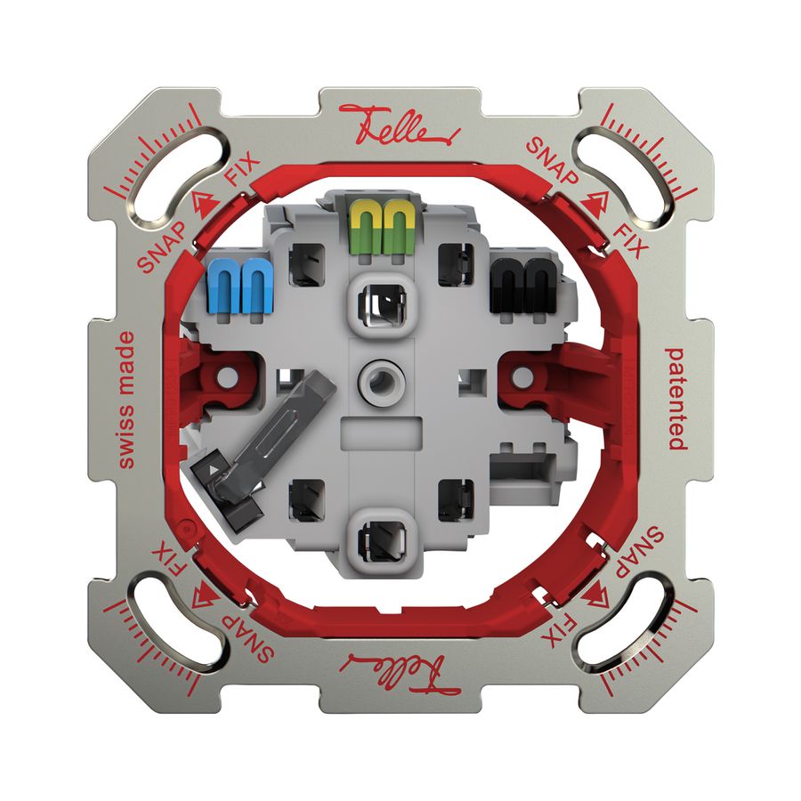 Prise ENC Feller SNAPFIX® 2×T23 avec LED blanc