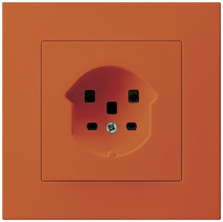 UP-Steckdose Hager KPR, T25, 16A 250V, orange