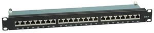 Patchpanel 19" VALUE 24-Port Kat.6/s LSA-PLUS AWG22…26 1HE St schwarz