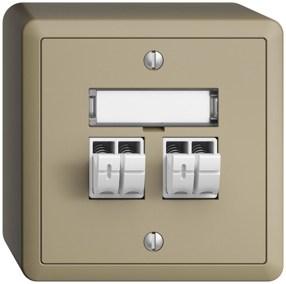 AP-Audiodose Push Type EDIZIOdue FX, 2×, Beschriftungsset, sand