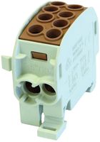 Verteilerblock Typ C 2×35/2×25mm² 125A CU braun