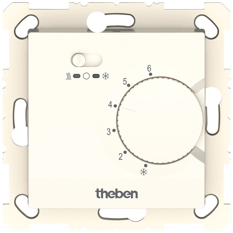 Termostato ambiente INC Theben RAMSES 748 S 230V AC 5…30°C 10A 71×71mm bianco