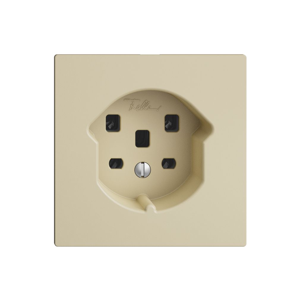 Prise ENC EDIZIOdue T25 16A vanille, bornes à vis