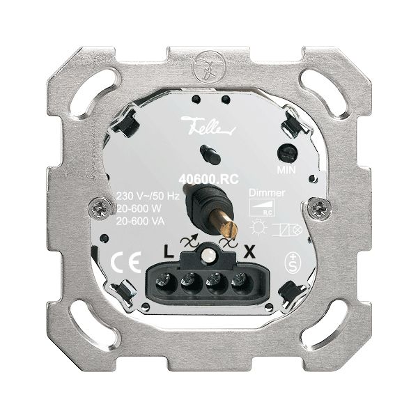 Einsatz Drehdimmer FH 20…600W beleuchtbar Phasenabschnitt