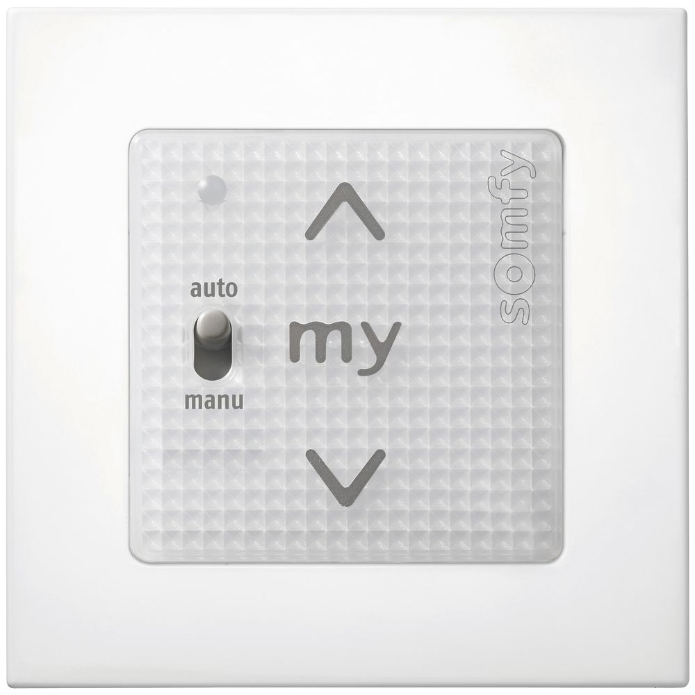 Commande ENC Somfy Smoove Uno IB Pure, incl. cadre intermédiaire EDIZIOdue