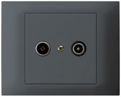 Prise de passage INC kallysto TV-R 14dB anthracite