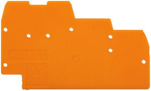 Abschlusswand WAGO 1mm orange