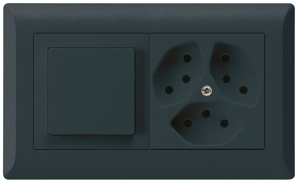 UP-Kombination kallysto.line 3/1P+3×T13 schwarz horizontal