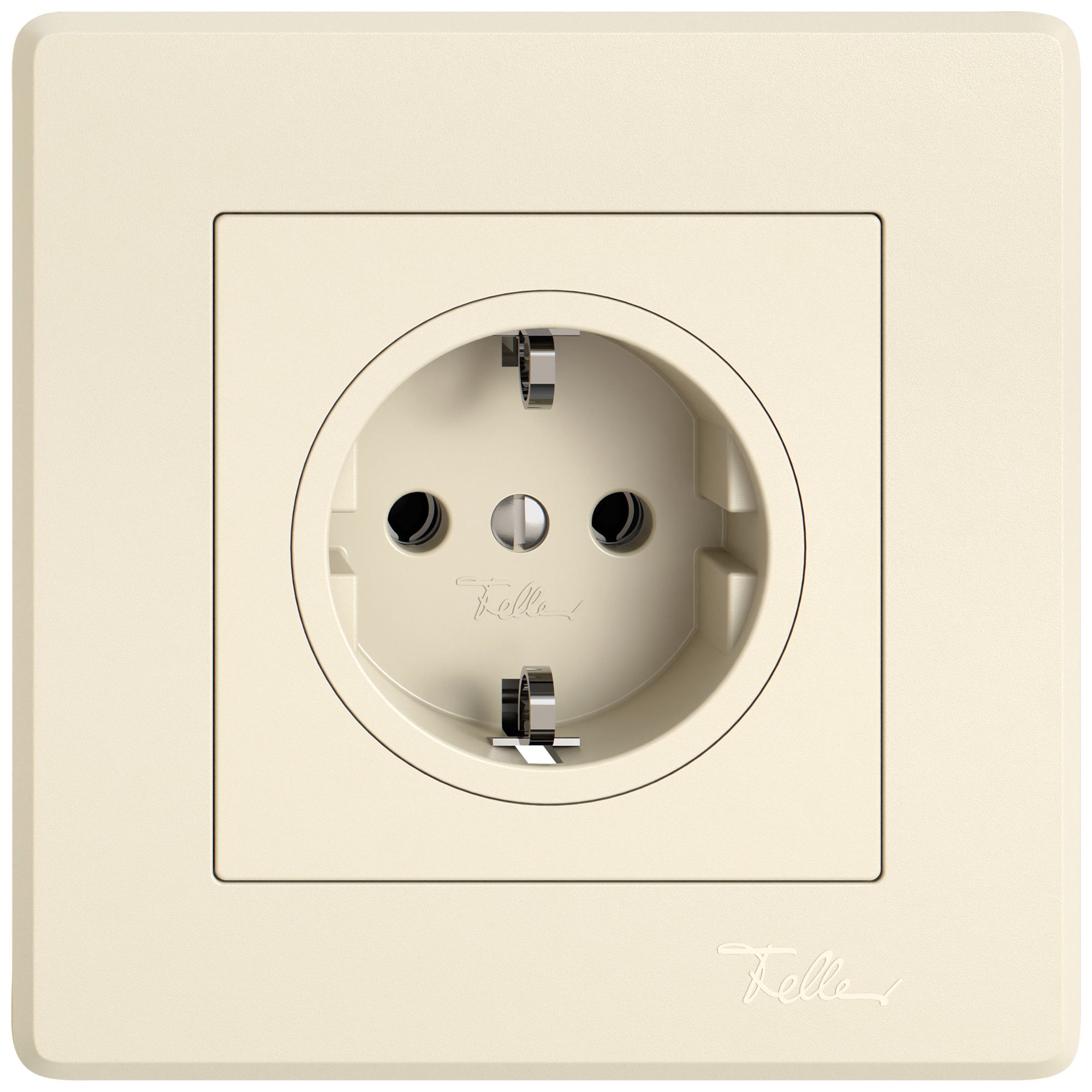 UP-Steckdose EDIZIO.liv SNAPFIX® SCHUKO 16A 230V 88×88mm crema