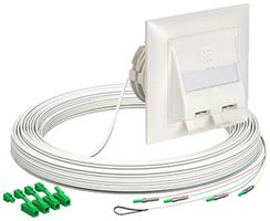 Boîte de déroulement de câble FTTH AGRO OTO E3S kit ENC 2×SC 3mm 10m blanc Bca