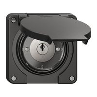 Interrupteur rotatif NEVO N.CO 2/1 L, avec serrure&2 clés, KS, 0-1-0-2, noir