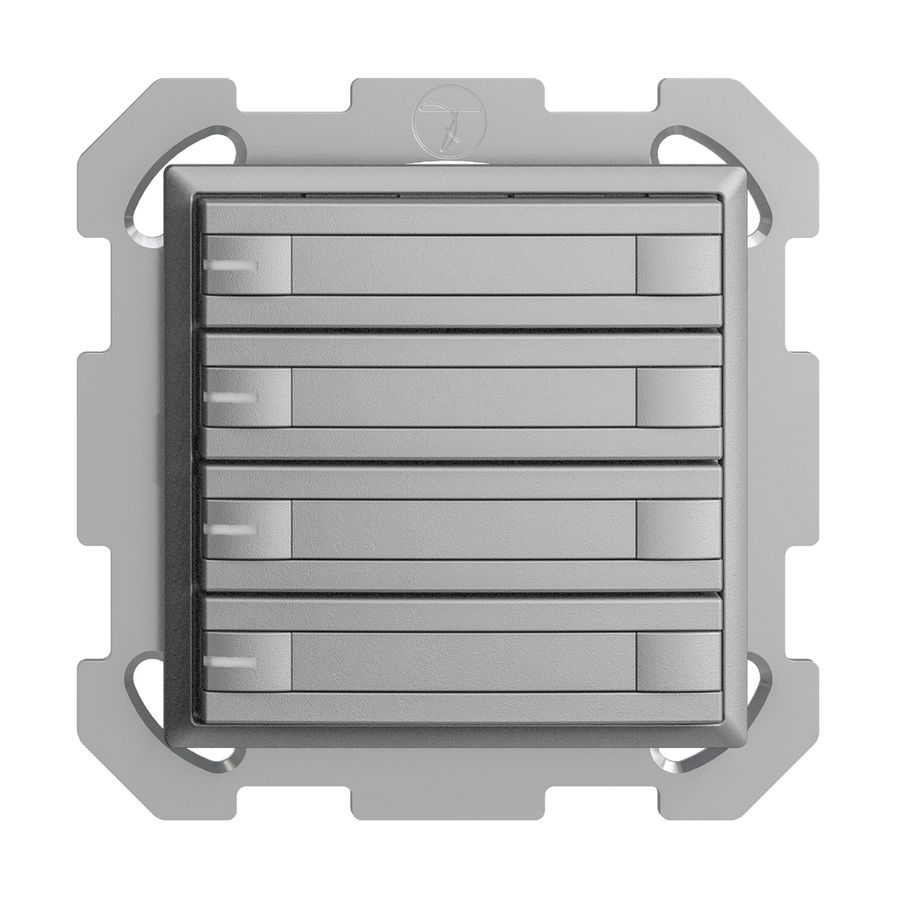 Poussoir KNX RGB ENC EDUE, 250mW, a.LED RGB, papier, 4×poussoir, C.2×T., si
