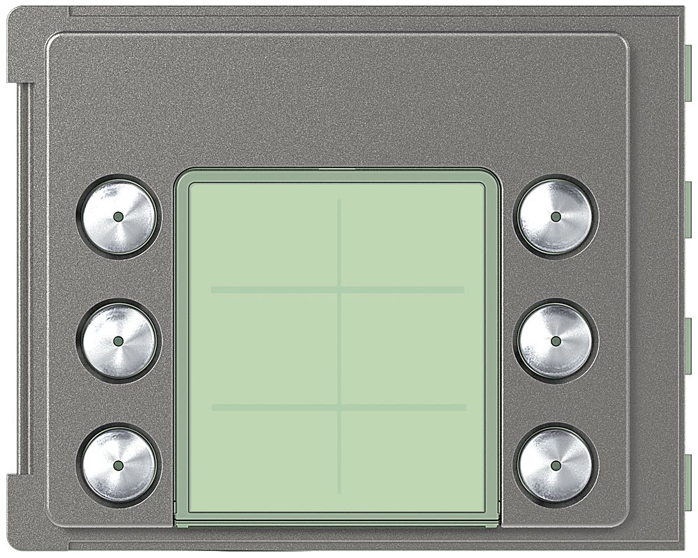 Façade avec 6 boutons pour module d'appel avec 8 boutons Sfera Robur