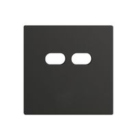 Montageset Feller EDIZIOdue für Steckdose USB 18W 2×Typ C schwarz