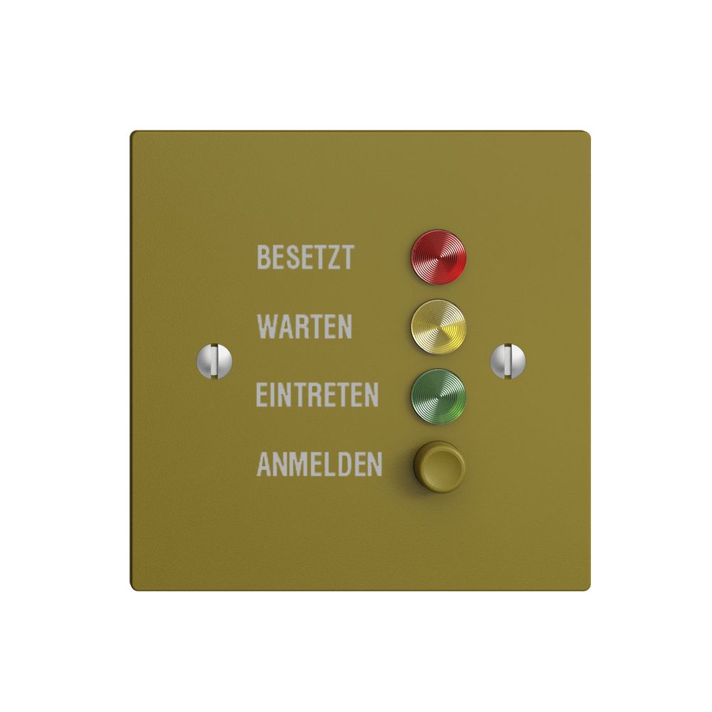 Türstation für Rufleuchte olive deutsch, EDIZIOdue