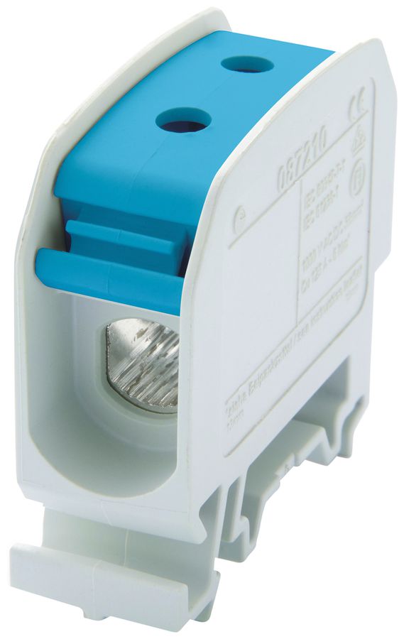 Bloc de distribution Bals RKA 35 1P 125A 1×entrée 1×sortie 1…16mm² bleu
