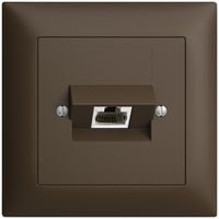 UP-Anschlussdose 1×RJ45/s 4P ITplus EDIZIOdue coffee