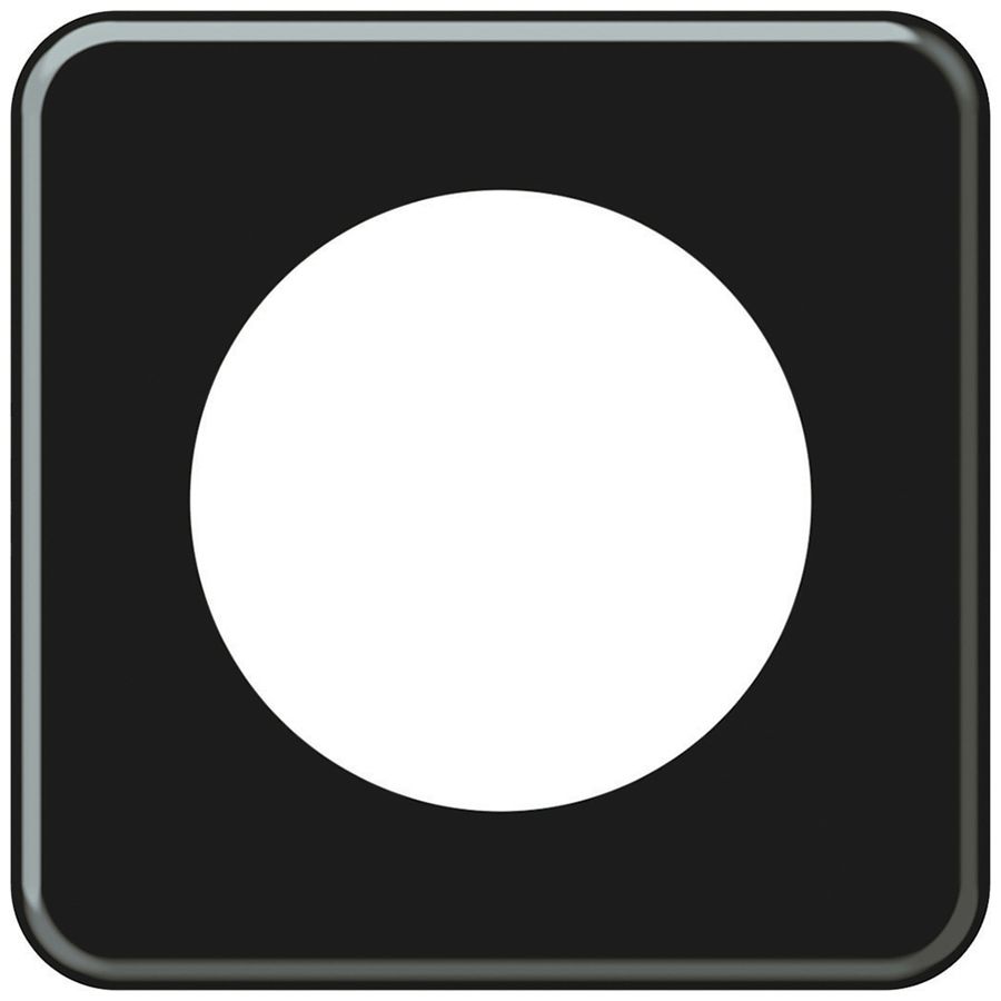 Plaque de recouvrement ENC origin 1×1 Ø58mm 92×92mm noir