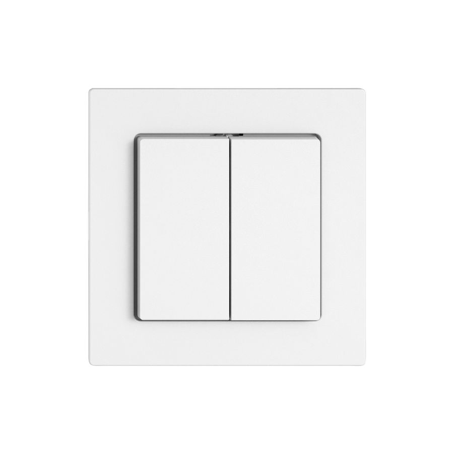 Kit di montaggio EDIZIO.liv SNAPFIX® p.interr.&contatto.n.illuminato 2 tasti bi