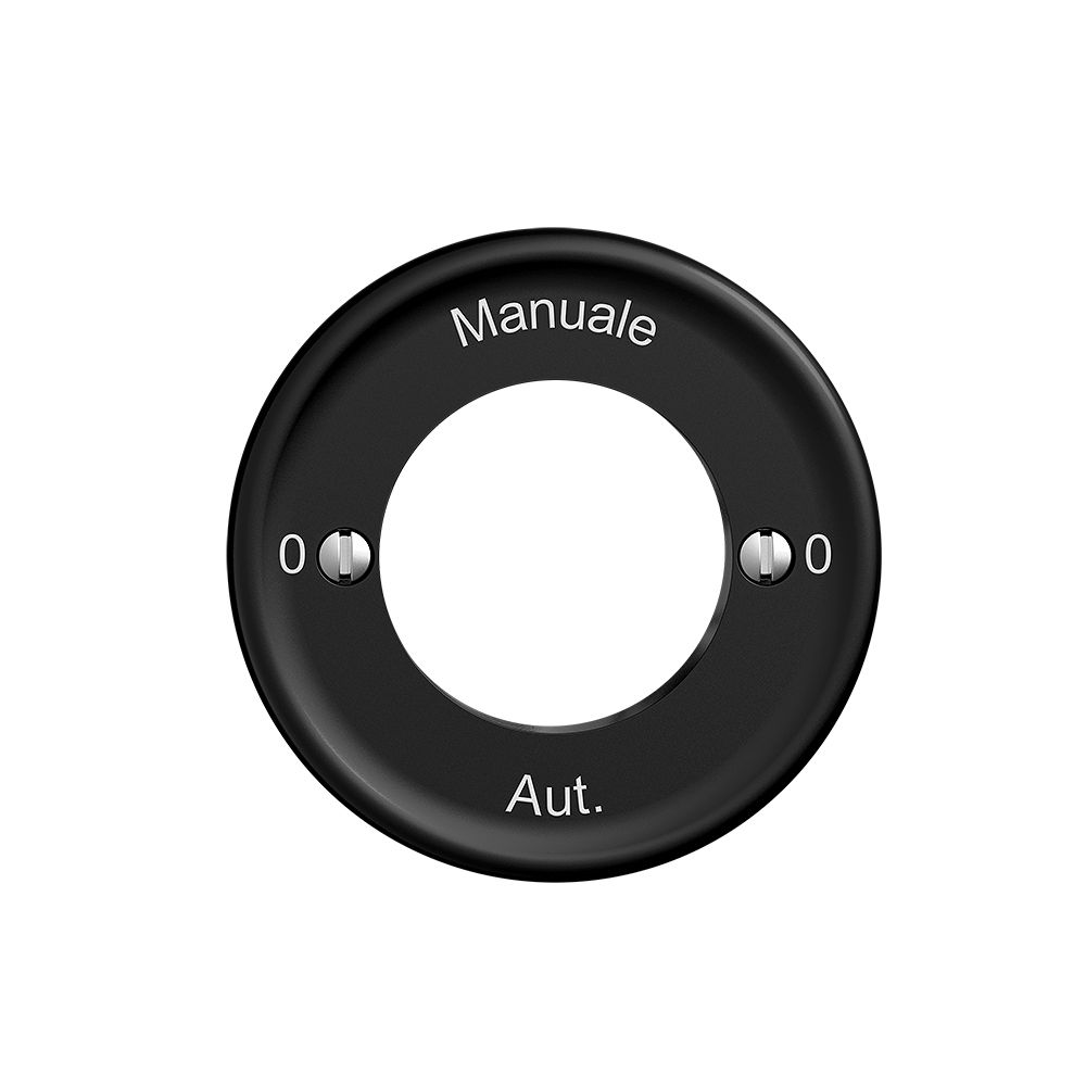 Kit front.0-Manuale-0-Aut. STANDARDdue, nero, per interr.rot