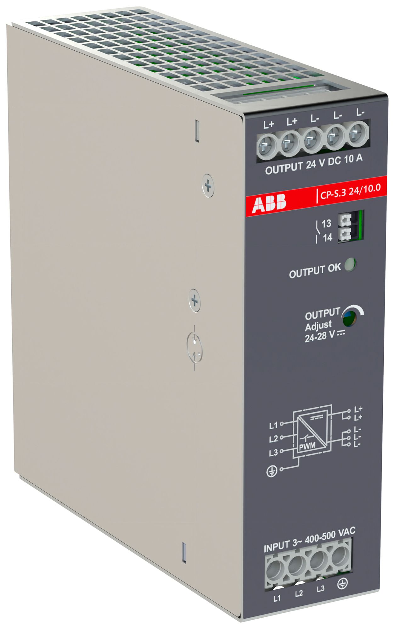 EB-Schaltnetzgerät ABB CP-S.3 24/10.0 320…575VAC 24…28VDC 10A 240W