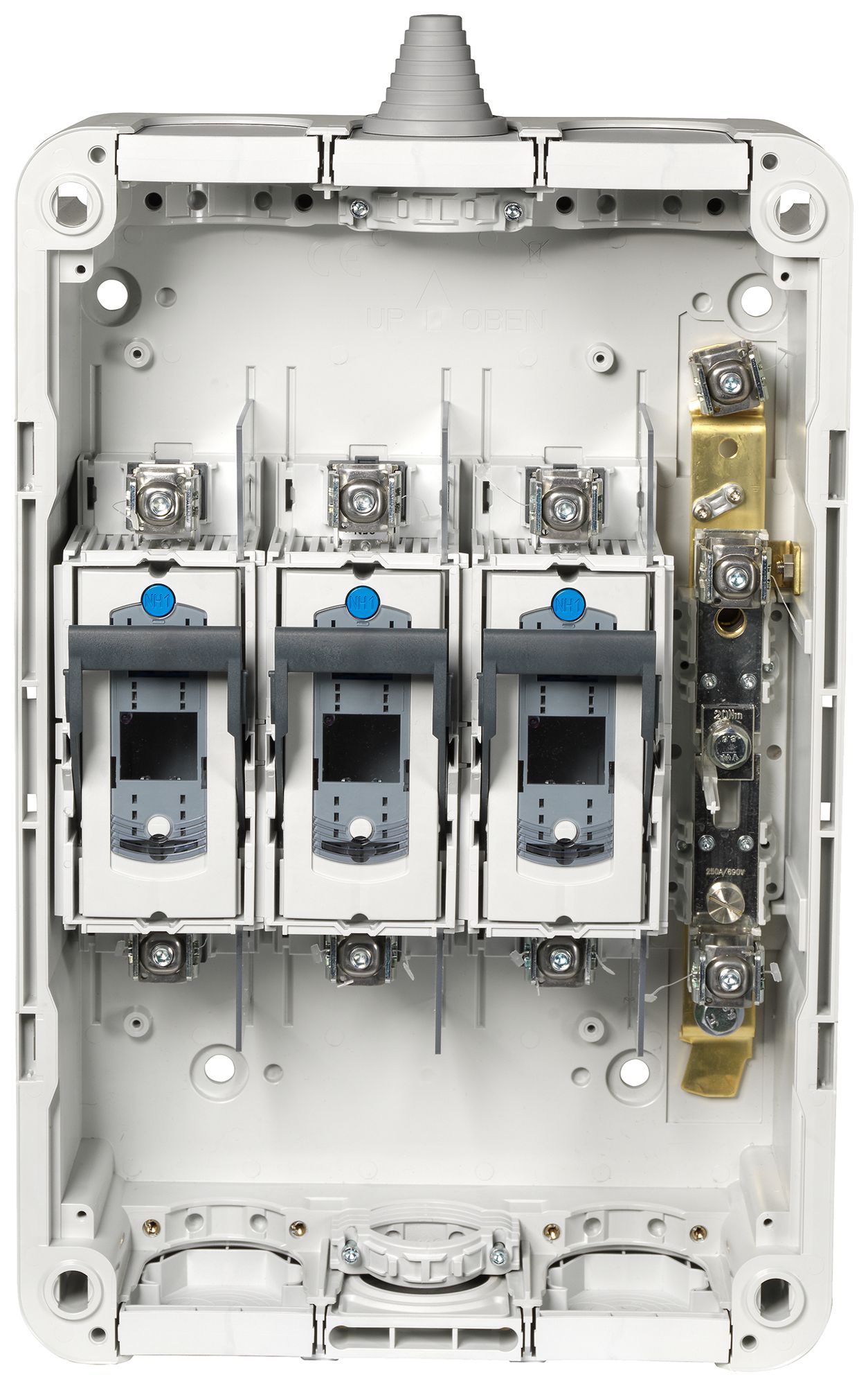 Coffret d’abonnés Schurter SKD 250A E-KL KL AE 4P fusible HPC 650×428×187mm